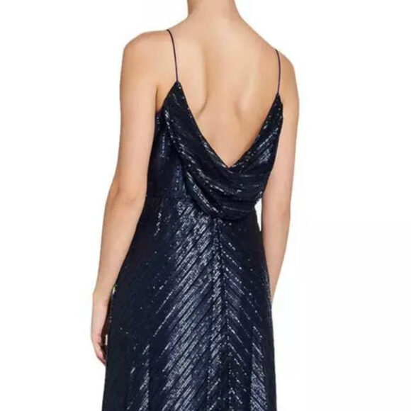 Adrianna Papell Navy Blue Wedding Dress - Picture 4 of 9